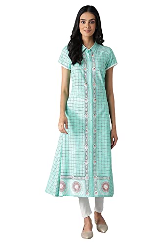 Kurta Aurelia en viscose vert taille S pour femme