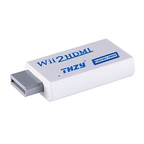 Convertitore Wii a HDMI,THZY Wii a HDMI 720P/1080P Convertitore HD Uscita Upscaling Video Audio Adattatore - Supporta tutti i modi di Display Wii