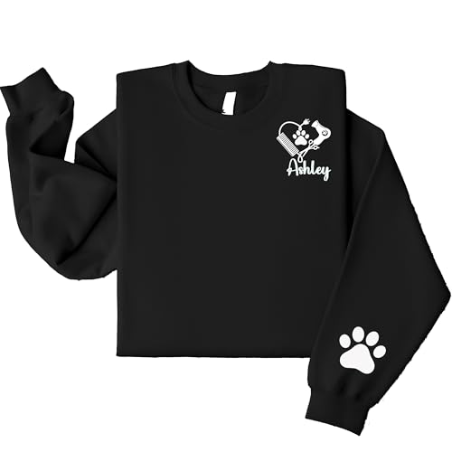 Personalized Dog Groomer Sweatshirt, Dog Groomer Shirt, Pet Grooming Shirt, Gift for Dog Groomer, Dog Groomer Sweater