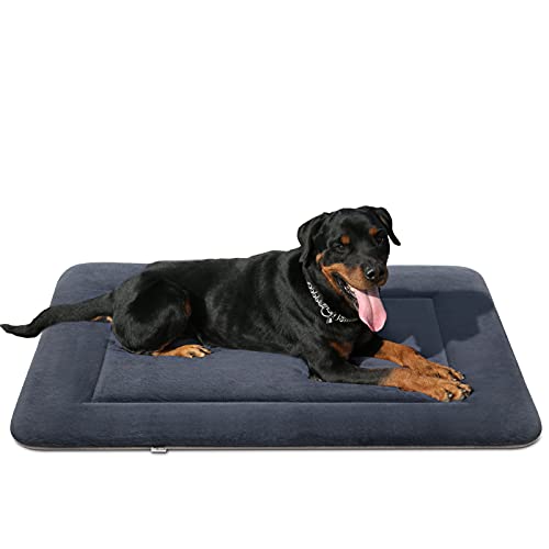 4_Magic Dog Soft Dog Bed Crate Pad Dog Mat for Medium, Large, and Extra Large Dogs, Machine Washable Pet Beds with Non-Slip Bottom, Multiple Colors