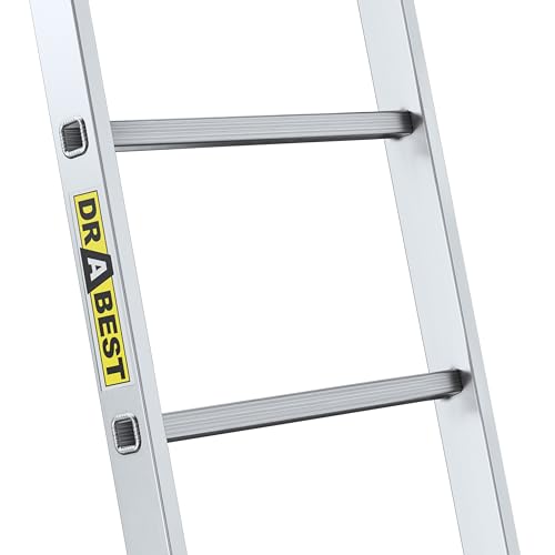 Escalera de aluminio de 5 peldaños resistente a la corrosión con ganchos 7
