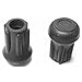 Black Rubber, 10PK, 3/8 in Leg Outside Dia.Round Slip-On Protective Leg Tips,2040-LTB 15B/W
