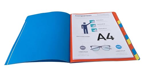 Trieur 12 compartiments Exacompta carton de 8 chemises de classement A4 à élastiques - 2