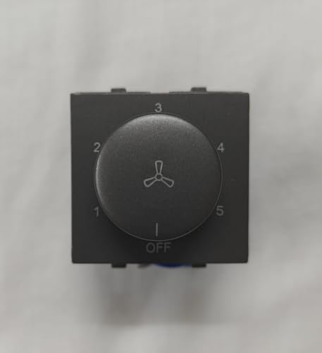 Image of Logitec Fan Regulator 5-Speed Type: TWO MODULE PENTA Graphite Black
