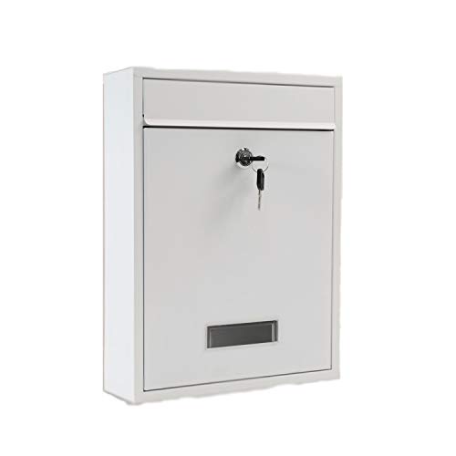PNAJFUEL Buzón de Exterior, Buzón de Pared, Buzón de Pared para Exteriores/White