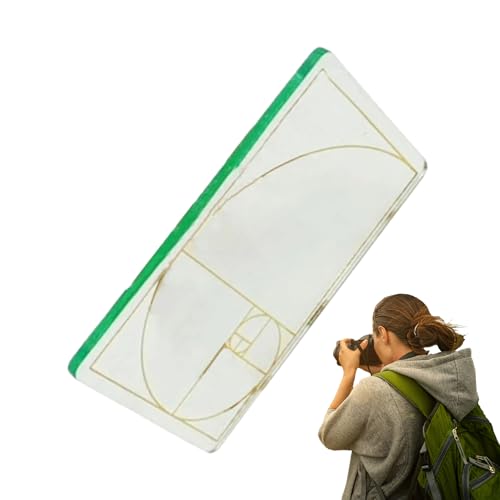Finder della composizione del rapporto Golden - Disegno per lo strumento di visualizzazione chiaro, pittura fotografica | Prospettiva portatile visualizzatore a griglia, aiuti della sezione d'oro per