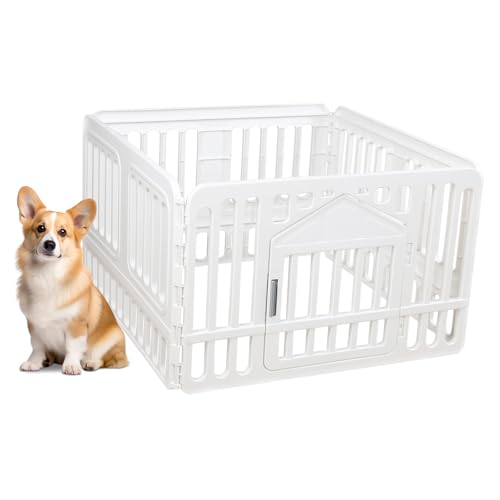 Aoole Dog Playpen, Foldable Puppy Play Pen for Indoors, 25.5