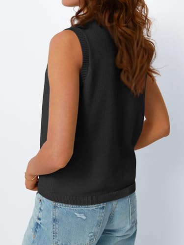 LILLUSORY Womens Fall Fashion Sweaters Vest Tops Knit Sleeveless Button Down V Neck Casual Clothes Trendy Outfits 20254