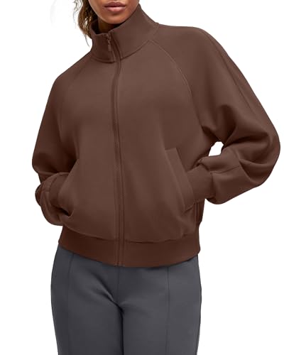 G4Free Smoofit Modal Soft Women's Zip Up Jackets Loose Fit Mock Neck Casual Tops with Pockets2