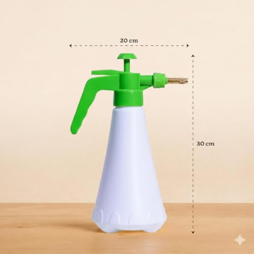 Image of SJ Organics 1L Pressure Spray Bottle for Plants - Efficient Water Spray Bottle with Adjustable Nozzle, Ideal Garden Sprayer for Indoor and Outdoor Plant Care