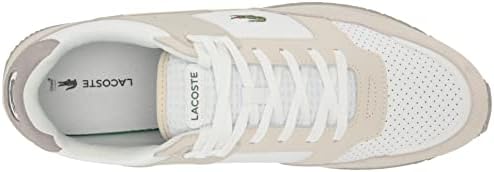Lacoste Men's Partner Piste Sneaker, White/White, 12 | Image 4