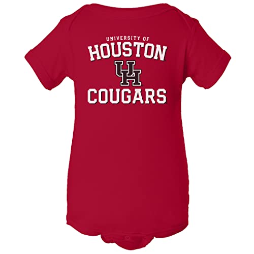 CornBorn Houston Bodysuit - University of Houston UH Cougars Arch - Red - Newborn