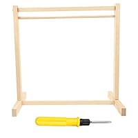 ARTIBETTER Doll Garment Rack Clothes Hanger Mini Coat Hanger Miniature Model Decor Wooden Doll Furniture Accessories for Dollhouse Supplies L