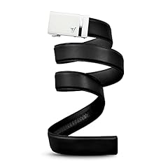 White Buckle & Black Leather