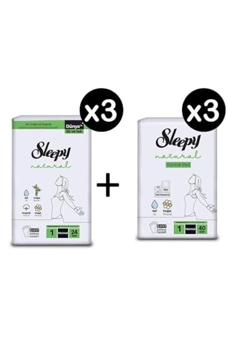 Natural Hijyenik Ped Normal 72 Adet ve Günlük Ped Normal 120 Adet