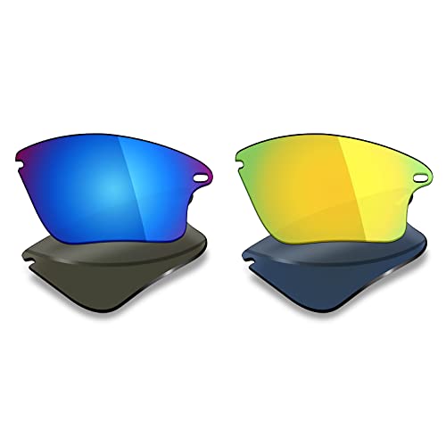 Image of Mryok 2 Pair Polarized Replacement Lenses for Oakley Fast Jacket XL Sunglass - Options