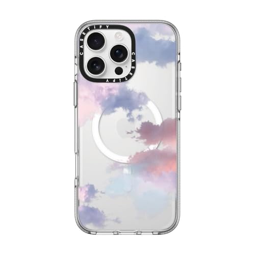 CASETiFY NA MagSafe Ή iPhone 16 Pro Max P[X [ςȂ / 2m̗NA (MILKi3{) / CX[dMagsafeΉ] - Clouds - NA