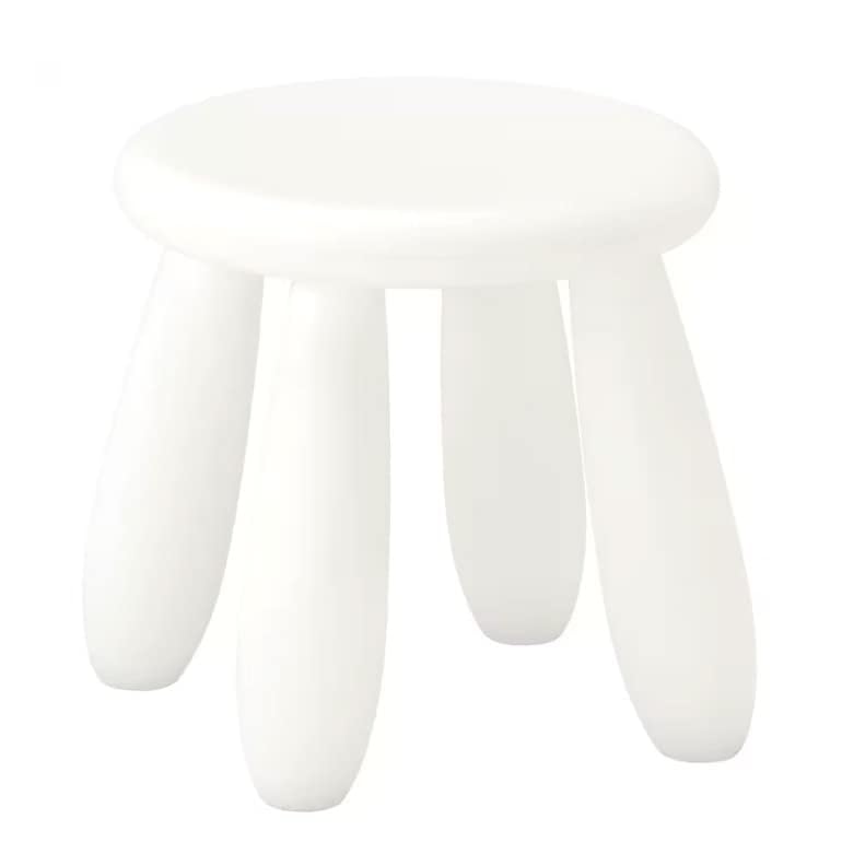 Image of Kids Step Stool, Kindergarten Study Stools, Lightweight Footstools are Sturdy and Durable, Very Suitable for Use in The Kitchen, Bathroom and Bedroom (White)