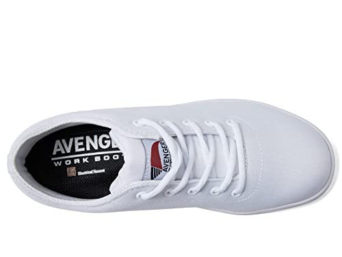Avenger Work Boots Alley Sneakers for Women – Textile Upper & Lining – Rubber Midsole – Lace-up White 8.5 B - Medium2