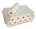 Quercos. Lot de 10 rouleaux de rechange pour rouleau de 11 cm. Mini rouleaux en mousse à bords droits, super fin poro zéro. Rouleau à peinture pour peinture à base d'eau ou solvants légers.