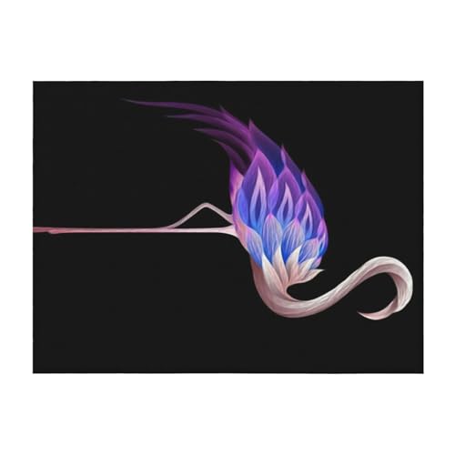Couverture de lit flamant rose EdWal en microfibre légère - 2