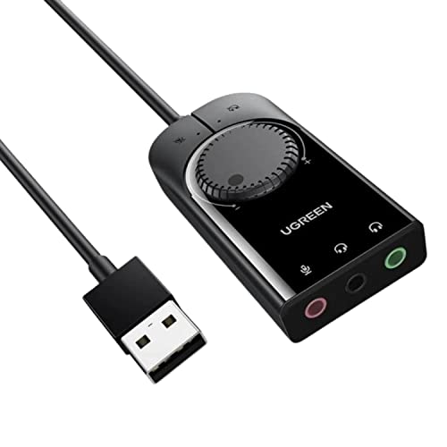 Ugreen Adaptador Placa De Som Usb A Áudio Fone Notebook Pc