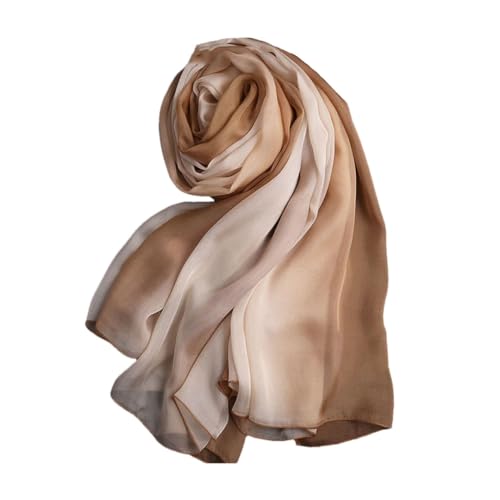 Hgvcfcv Silk Scarf Ladies Silk Foulard Femme Real Silk Wraps For Women Print Shawls Vintage Scarves - Main Image