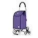 Produktbild Einkaufstrolley Falten Einkaufswagen für Lebensmittel Metall Utility Trolley mit wasserdichter Shop Bag Camping Reise Umzug Einkaufswagen (Color : 2)