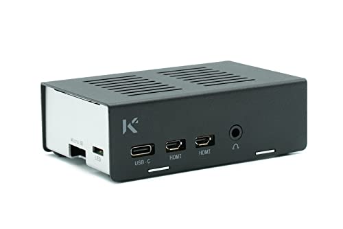 KKSB Raspberry Pi 4 Case, Black & Silver - Image 3