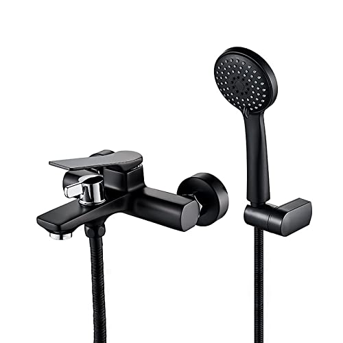 Tapis de bain moderne avec cascade de baignoire noire pour douche relaxante