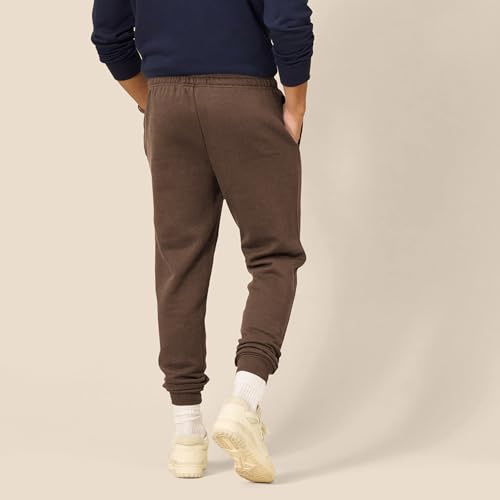 Image of Amazon Essentials Men's Relaxed Fit Fleece Joggers Sweatpants with Drawstring Waist, Tapered Leg, Ribbed Cuffs, Brushed Interior