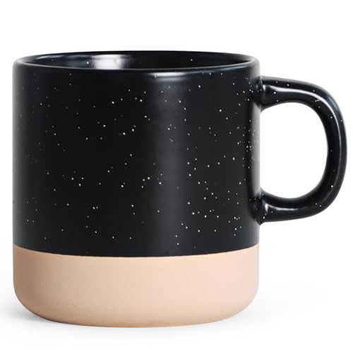 12 OZ Ceramic Coffee Mug – Speckled White Gloss, Modern