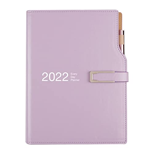 Stuurvnee Planificateur Papeterie Organisateur A5 Cahier et Journal avec Agenda Hebdomadaire Bloc-Notes Carnet de Croquis Scolaire - Violet Cover