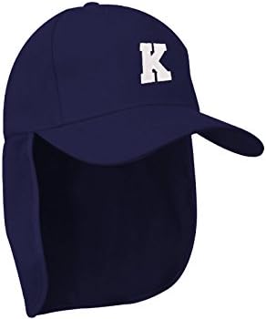 Morefaz Junior Legionnaire Style Baseball Cap Nave A-Z Letter Boy Girl Children Summer Sun Hat UV Protection Child Kids Sport MFAZ Ltd