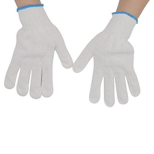 Dowei Safety Protection Work Gloves, 12 Pairs(24Pcs) Large Size String Knit Cotton Gloves For Painter Mechanic Industrial Warehouse Gardening Construction Catton Work Gloves For Men Women #TOP2