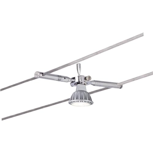 Paulmann 94147 Sistema de cable Spot Togo, máx. 1x10W, GU5,3, Cromo, 12V, Metal