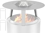 DcYourHome Heat Deflector for Solo Stove Bonfire 19.5' Accessories, for Solo Stove Bonfire 2.0 Heat Deflector with Carrying Handle, 304 Stainless Steel