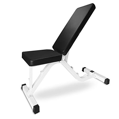 Weight Bench Adjustable, UMIKOOL Workout Bench for Multi-Purpose Weight Training and Ab Exercises Full Body Workout Home Gym(450Lbs Capacity)