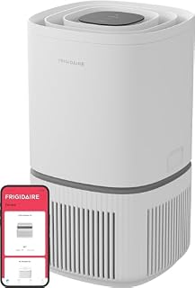 Frigidaire PureA300 HEPA Air Purifier with Wi-Fi for Small Bedrooms, Covers up to 850 Sq. Ft., 3-Stage Filtration, Energy Star Certification, Air Quality Monitoring, Smart Mode, Ultra Quiet, White