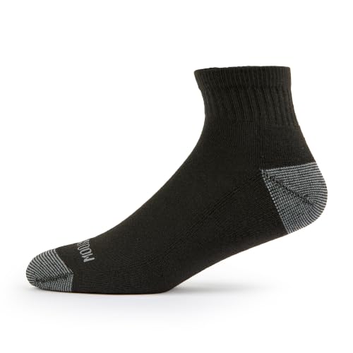 Image of Fruit of the Loom Men's Dual Defense Socks, Odor Protection with Half Cushion, Multi-Packs