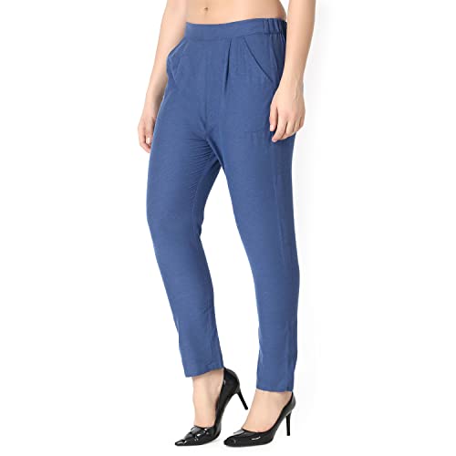 Image of GRECIILOOKS Women's Joggers - Soft High Waist Straight Fit Pants | Comfortable Cotton Blend Trousers Travel
