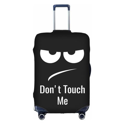 EdNeY Don't Touch Me Travel Luggage Cover Elastic Anti-scratch Suitcase Cover Protector Spandex Stretch Luggage Baggage Covers Fits 25-28 Inch Luggage,L