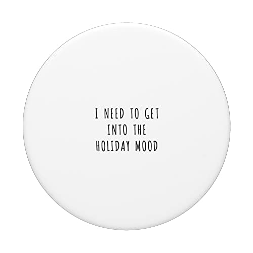 I need to get into the holiday mood PopSockets Swappable PopGrip, Black - Image 3