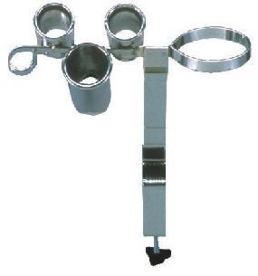 Appliance Holder Holds: Dryer & 3-irons Clamp-on Style #cb5" Chrome Finish"