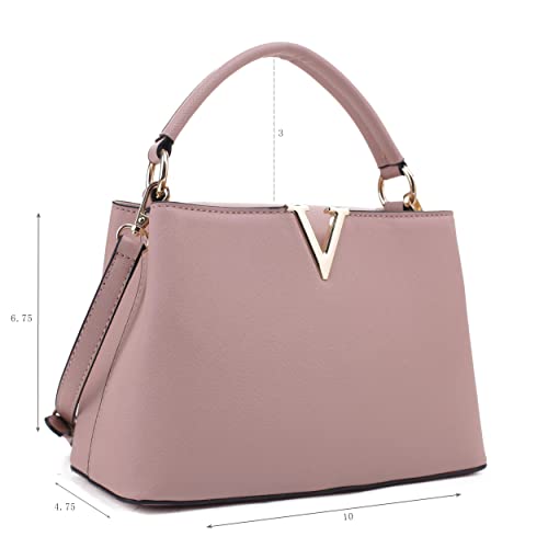 Image of EVVE Women's Small Satchel Bag Classic Top Handle Purses Fashion Crossbody Handbags with Shoulder Strap