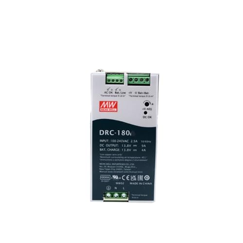 Alimentation à découpage DRC 180 W AC-DC rail DIN transformateur UPS