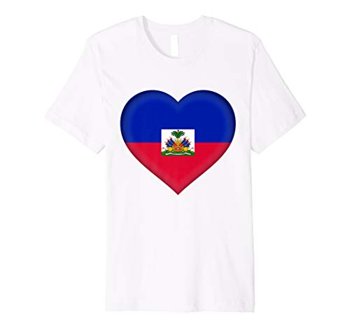 I Love Haiti T-Shirt | Haitian Flag Heart Outfit