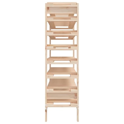 Soporte para botellas de madera sólida 80 botellas miniatura 6