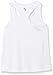 Soffe Girls' Performance Racer Tank Top, White, X-Large