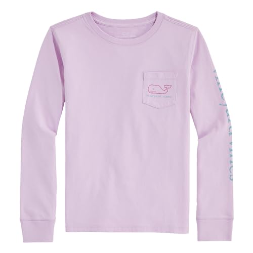 Image of Vineyard Vines Girls Vintage Whale Long-Sleeve Pocket Tee